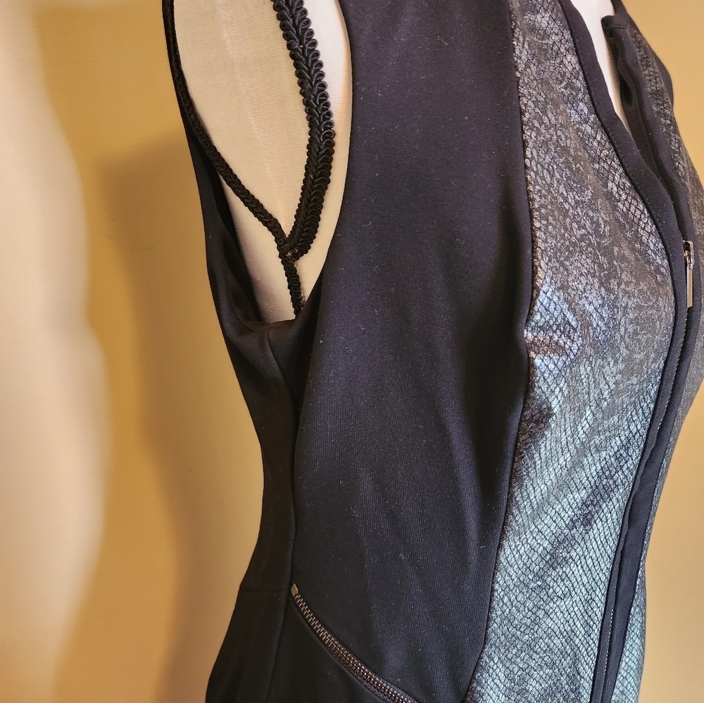 Cache Black and Gray Mini Dress - Picture 7 of 8